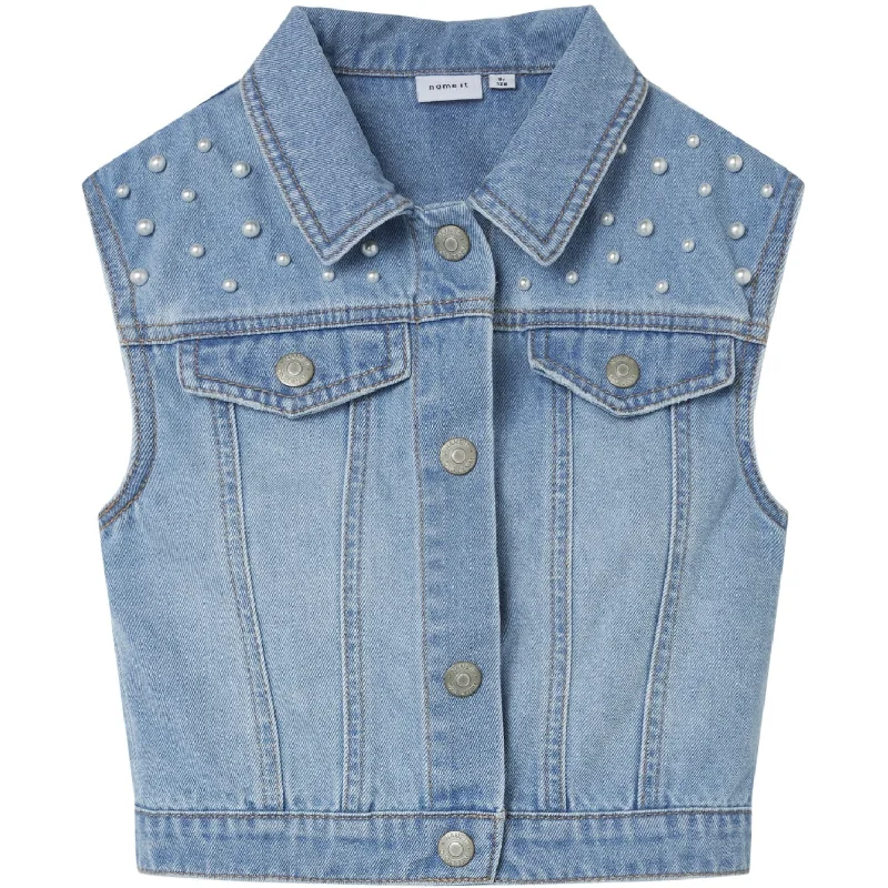 Name It Medium Blue Denim Erna Denim Vest