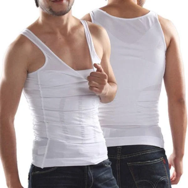 Men's Belly Body Shaper Vest Shirt Corset Underwear Belt