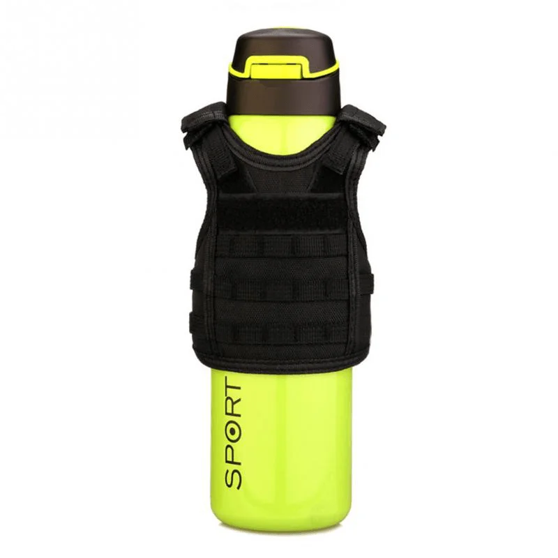 1Pcs Tactical Bottle Cover Mini Molle Vest Drink Bottle Protector Holster for Outdoor Sports