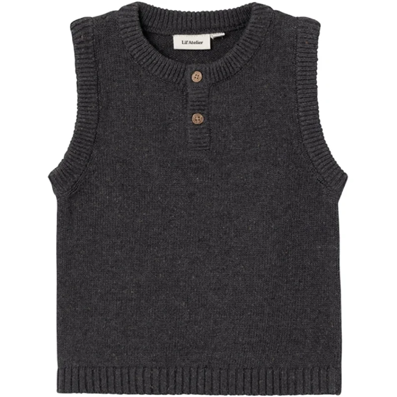 Lil'Atelier Periscope Melange Galto Knit Vest