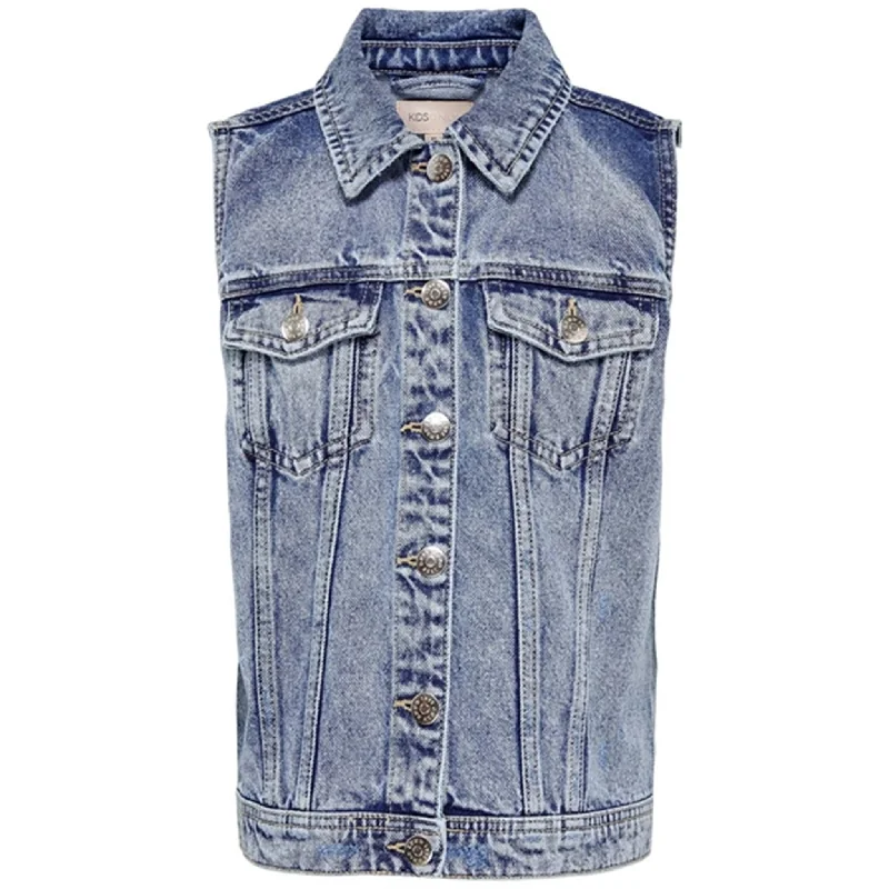 Kids ONLY Light Blue Denim Gekat Vest