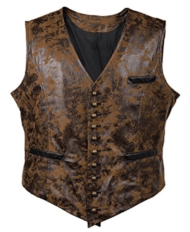 Suede Single-Breasted Waistcoat Trendy Waistcoat Vest