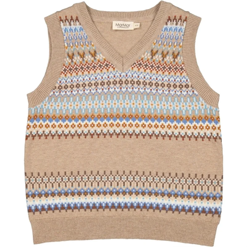 MarMar Wool Driftwood Mix Tono Knit Vest