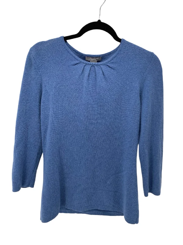 Ann Taylor Misses Size Large Blue Cashmere Sweater