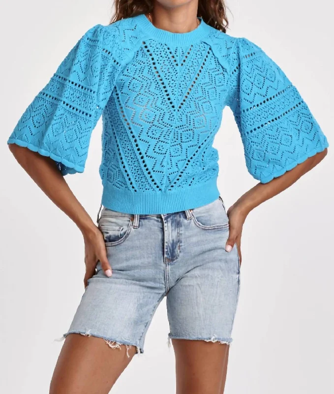 Bailey Adriatic Sea Sweater In Blue