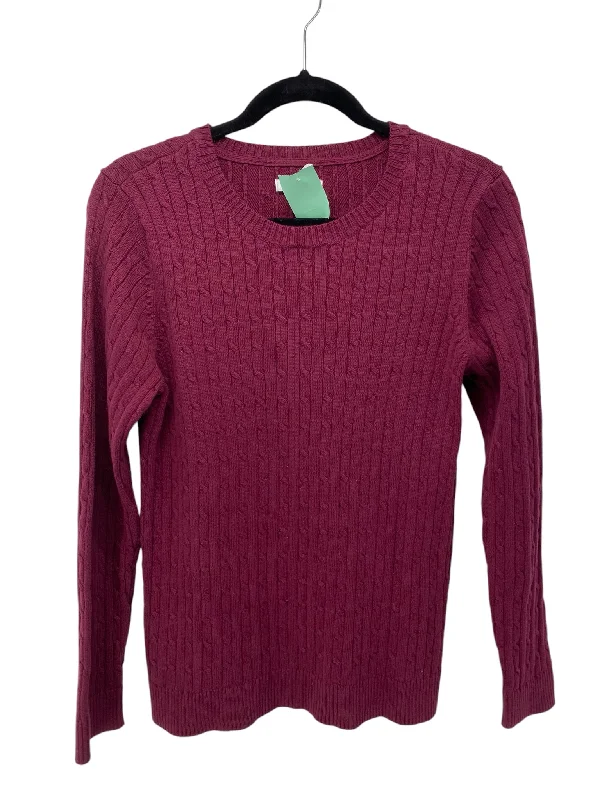 Croft & Barrow Misses Size Medium Burgundy Sweater