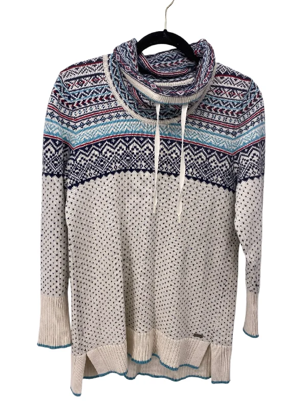 Eddie Bauer Misses Size Medium Cream Multi Sweater