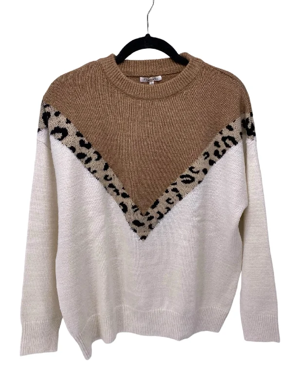 It's SO You Boutique Misses Size Small Tan Animal Sweater