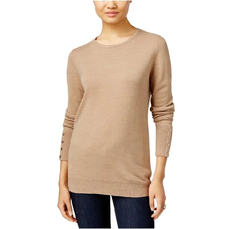 Jm Collection Womens Button-Cuff Knit Sweater