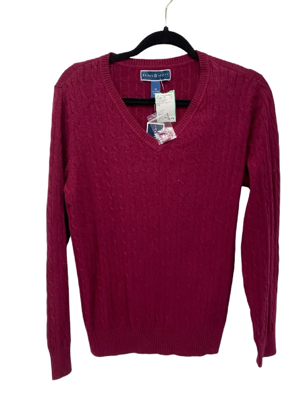 Karen Scott Misses Size Medium Burgundy New With Tags Sweater