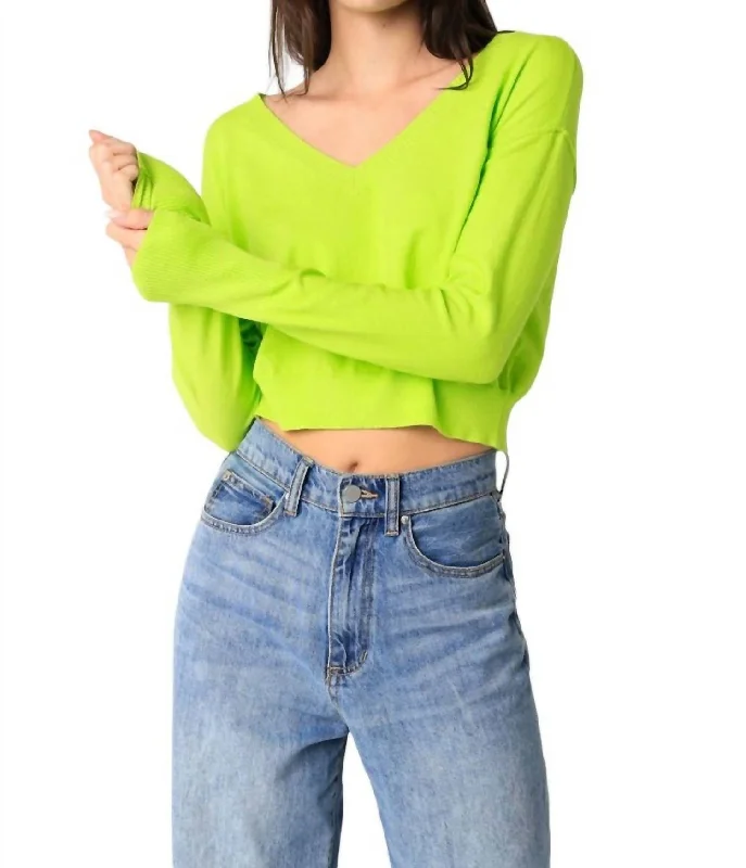 Loren Sweater - Brights In Lime