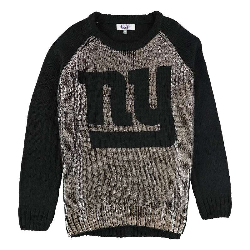 Touch Womens New York Giants Knit Sweater, Metallic, X-Large