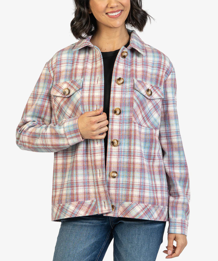 Magnolia Plaid Shirt Jacket