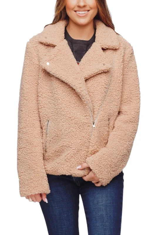 Teddy Jacket In Taupe