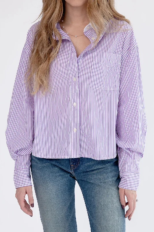 Mayfield Shirt in Purple Candy Stripe