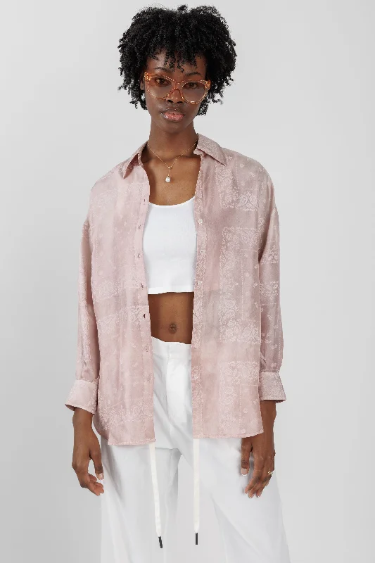 Silk Shirt in Blush