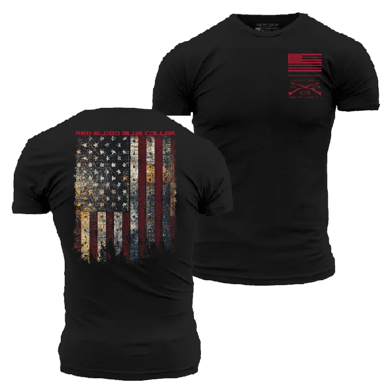 Red Blood Blue Collar® T-Shirt - Black