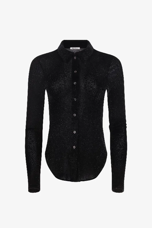 Obsidian Button Down Long Sleeve Top